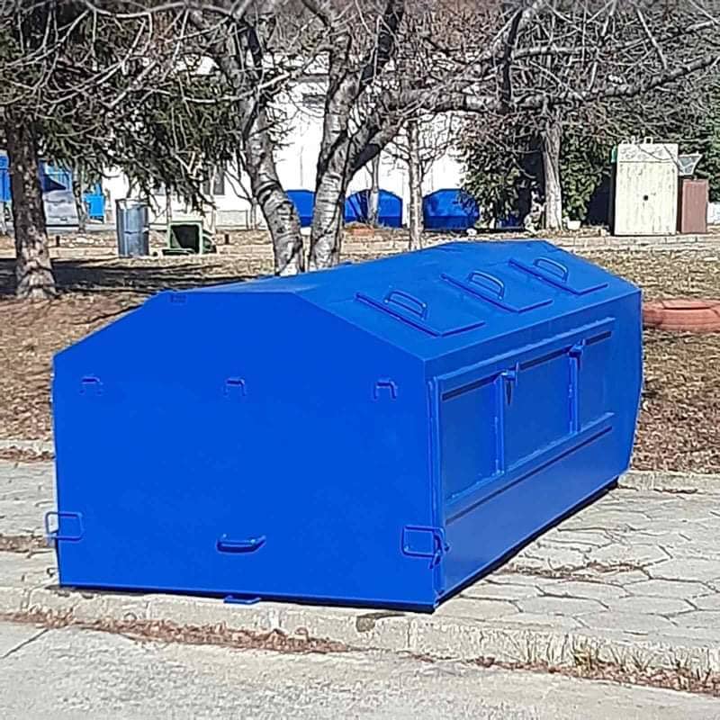 Метален контейнер за битови отпадъци 4 куб.м